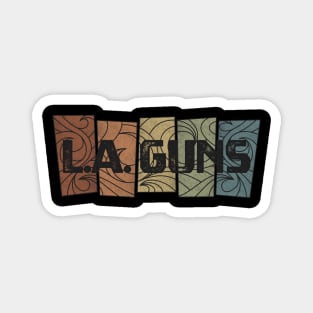 L.A. Guns - Retro Pattern Magnet