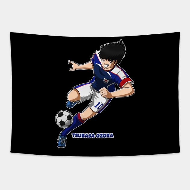 Captain Tsubasa Tsubasa Ozora Drive Shoot Color Tapestry by Paradox Studio