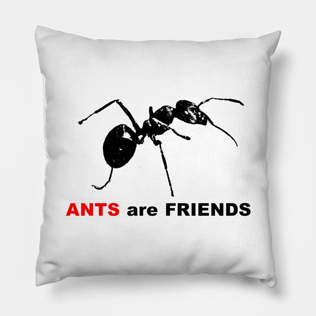 Ants are Friends Pillow by R LANG GRAPHICS