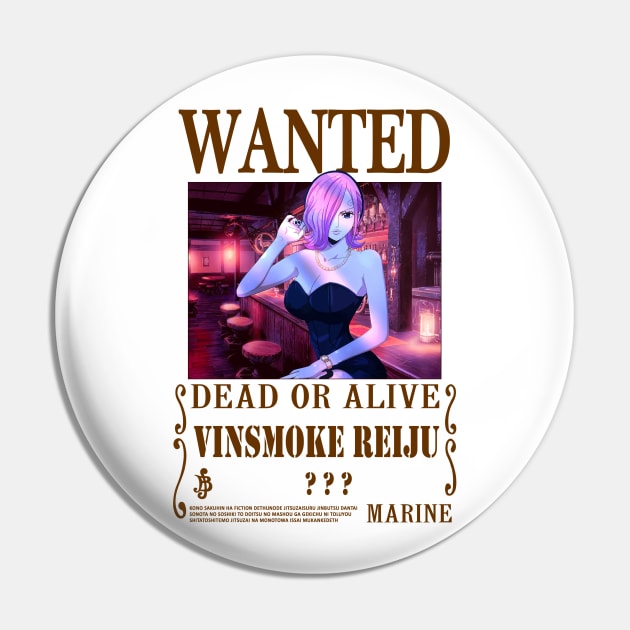 Vinsmoke Reiju One Piece Wanted Pin by Teedream