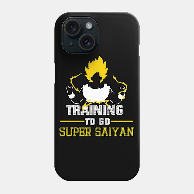 Training To Go Super Saiyan GoKu Phone Case by minhhai126