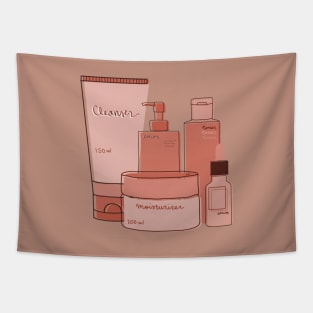 Skincare Essentials (Rose Theme) Tapestry