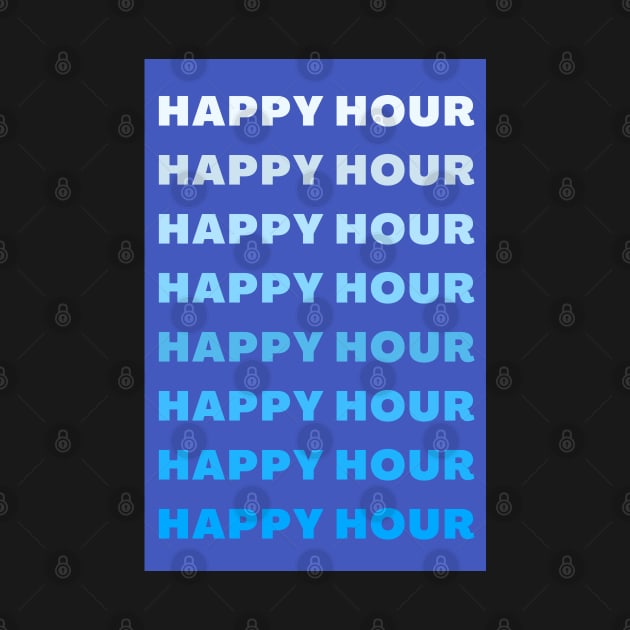 Blue Happy Hour by stickersbyjori