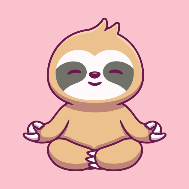 Cute Sloth Yoga by Catalyst Labs