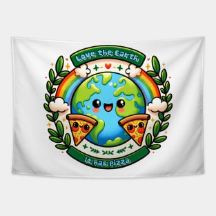 Love the Earth It has Pizza Tapestry