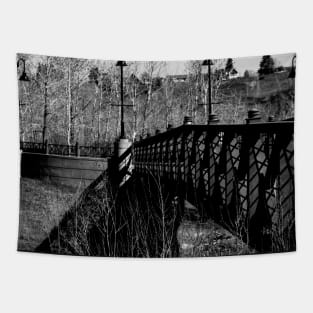 Bridge in Black and White Tapestry