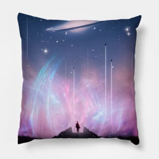 Aurora of the end Pillow