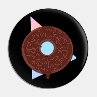 double chocolate doughnut Pin