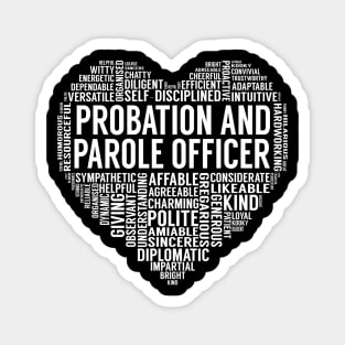 Probation And Parole Officer Heart Magnet