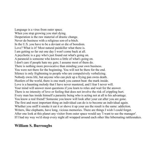 William S. Burroughs Quotes by qqqueiru