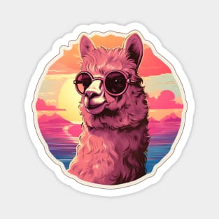 Vintage Trauma Llama Alpaca Magnet