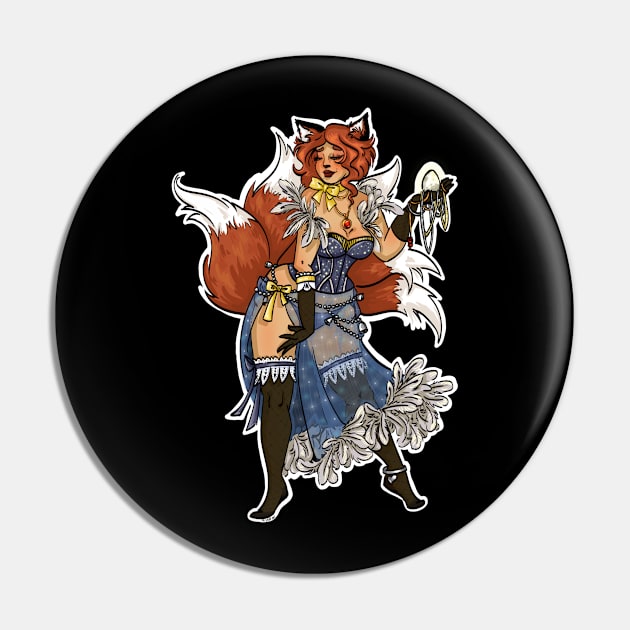 Kitsune in a Henhouse Pin by Labrattish