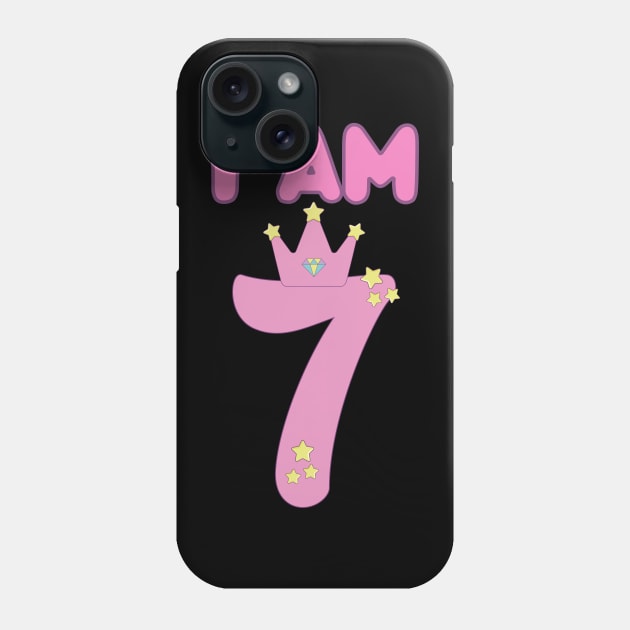 I Am 7 Phone Case by HobbyAndArt