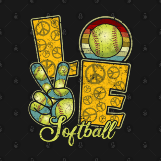 Free Free 143 Peace Love Softball Svg SVG PNG EPS DXF File