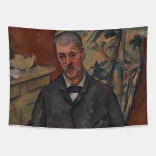 Seated Man by Paul Cezanne Tapestry