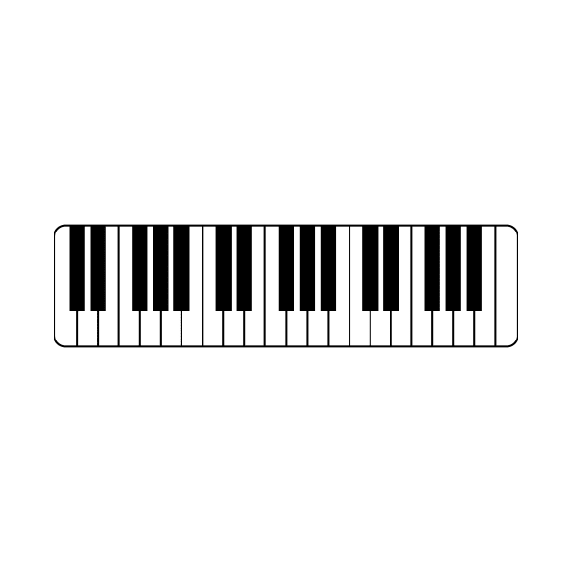 Minimal piano keys by happinessinatee