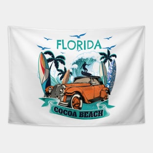 Fun Family Vacation Cocoa Florida Beach Tshirt Best gift Tapestry