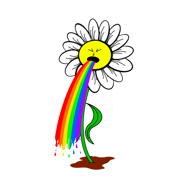 Rainbow Vomit Daisy by MenailSloth