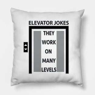 Elevator Jokes - Door Version Pillow