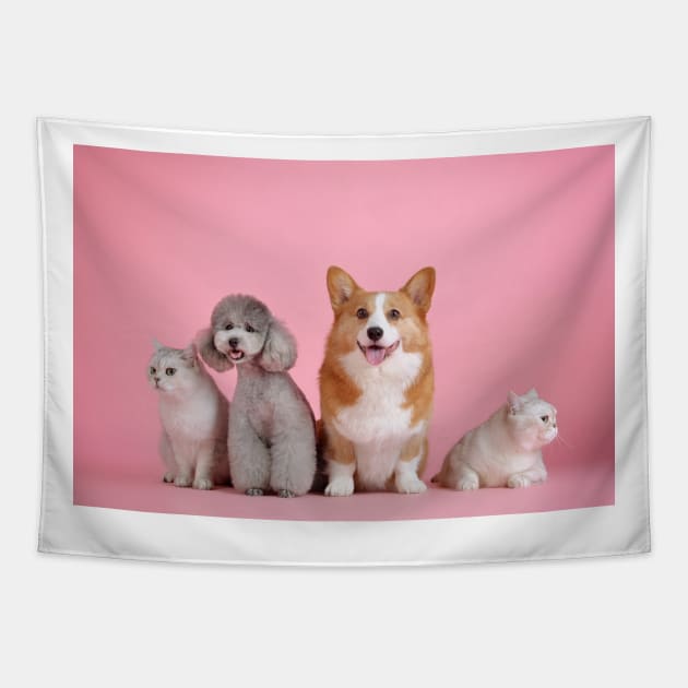 Pets Tapestry by kawaii_shop