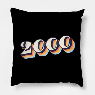 2000 Birthday Year Pillow