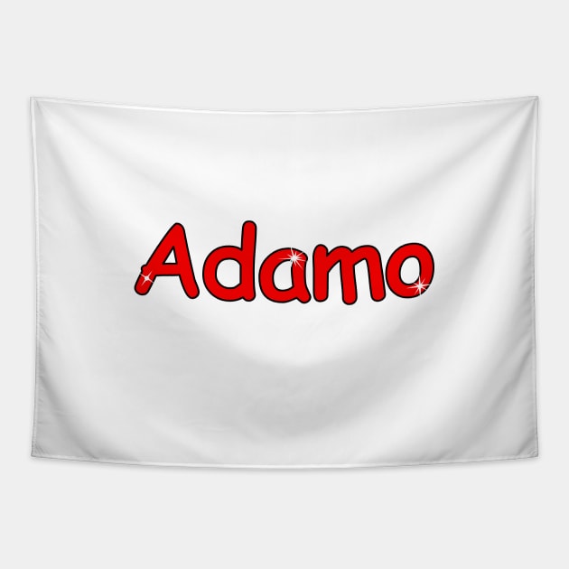 Adamo name. Personalized gift for birthday your friend. Tapestry by grafinya