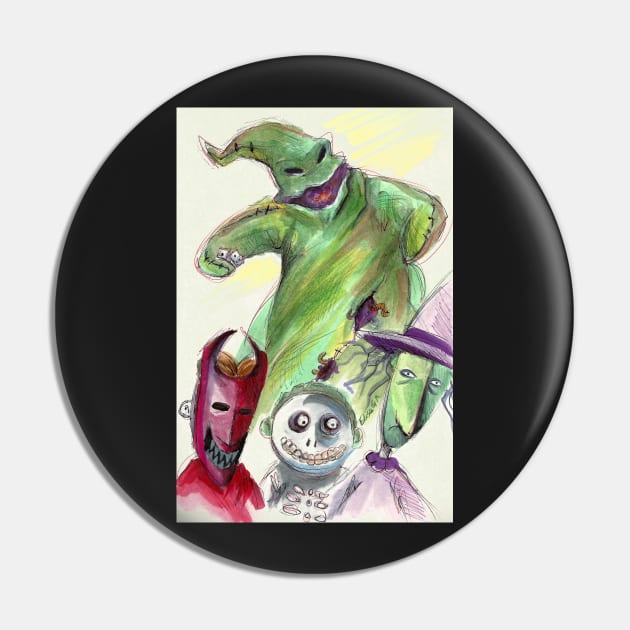 Oogie and Friends Pin by aasilee