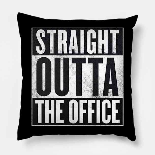 Straight Outta The Office - Dunder Mifflin Pillow by WiccanNerd