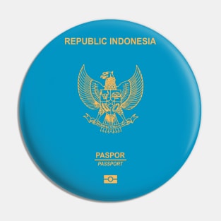 Indonesia passport Pin