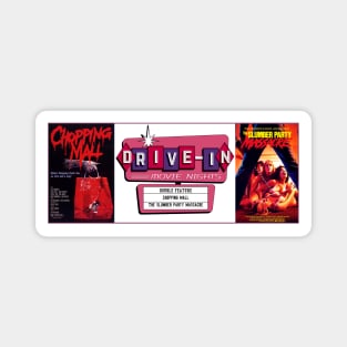 Drive-In Double Feature - Chopping Mall & Slumber Party Massacre Magnet