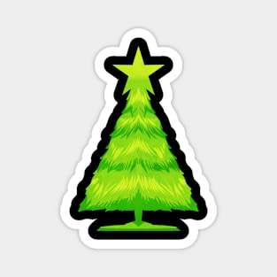 Green Balsam Fir Or White Spruce As Christmas Tree Magnet