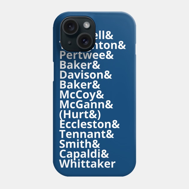 All 13 Doctors, plus Hurt Phone Case by kikarose