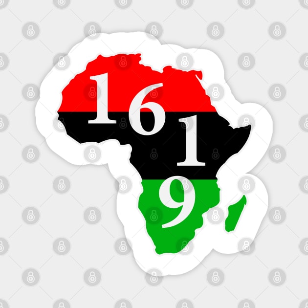 1619 Black Histroy Magnet by UrbanLifeApparel