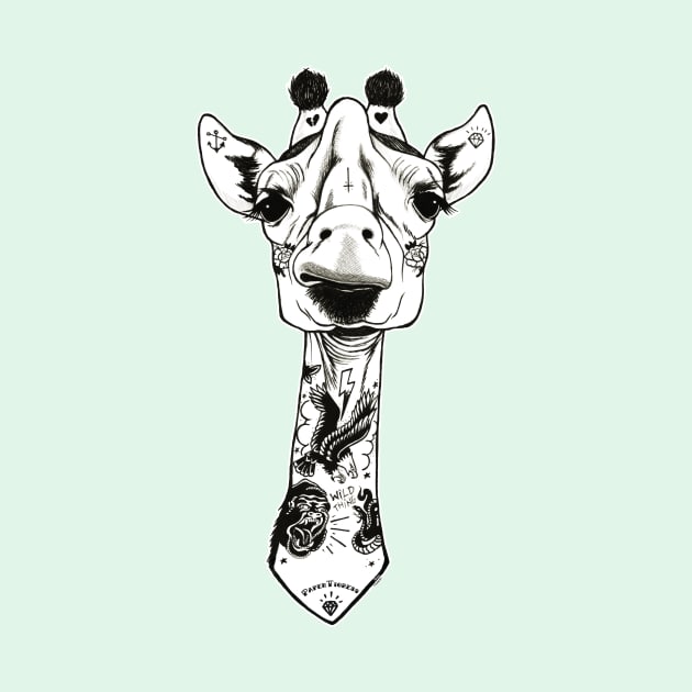 Tattooed Giraffe by PaperTigress