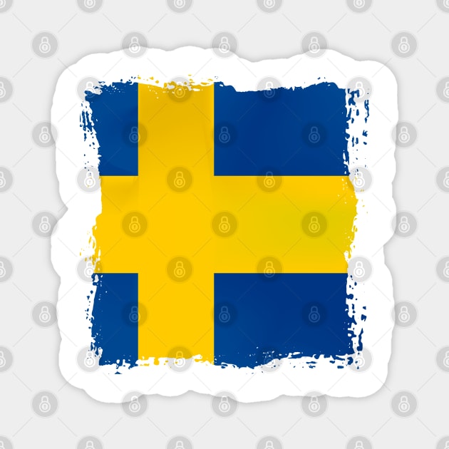 Sweden artwork Magnet by SASTRAVILA