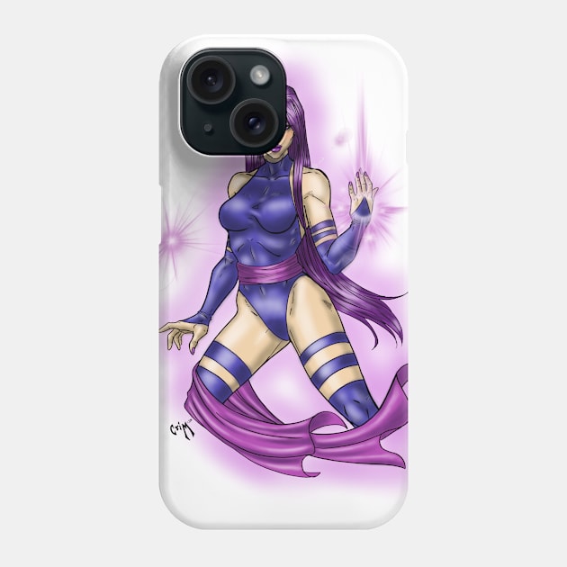 Psylocke Phone Case by Crimzonartz