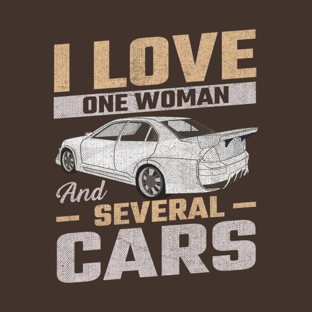 i love one woman and several cars by TheDesignDepot