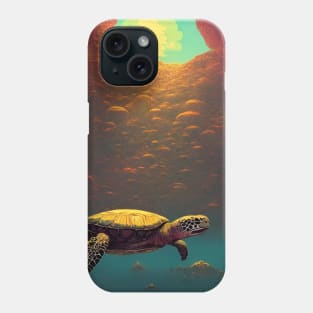 Sunlit Sea Cave Phone Case