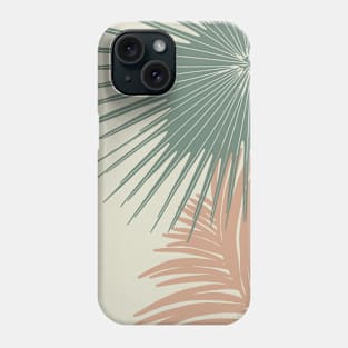 Abstract Tropical Leaves Design Phone Case
