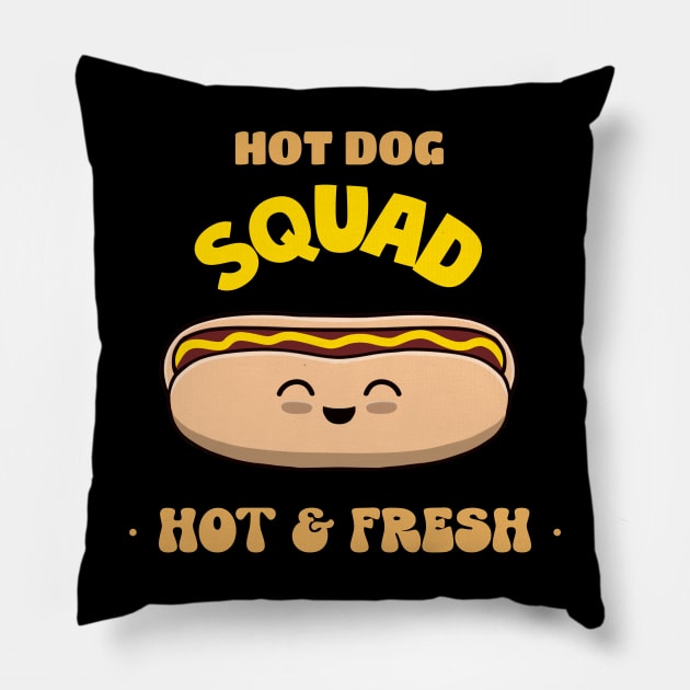 HOT Dog Lover Squad Pillow by SartorisArt1