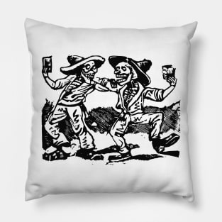 Partying Skeletons Pillow