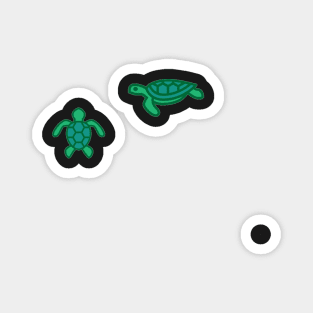 Save the turtles stickers Magnet