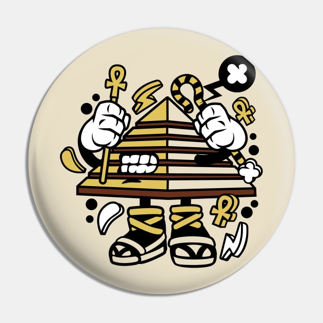 Angry egyptian pyramid Pin by Superfunky