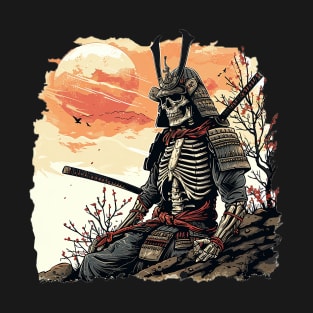 samurai skeleton T-Shirt