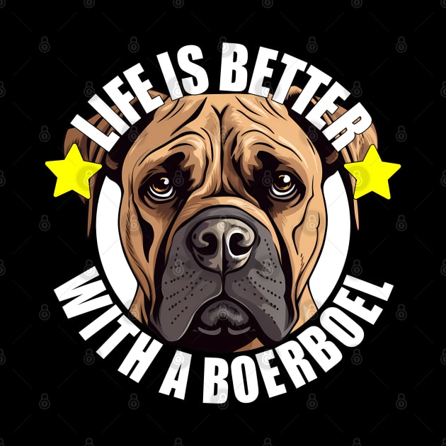 Boerboel Life is Better With A Dog Happy Puppy by Sports Stars ⭐⭐⭐⭐⭐