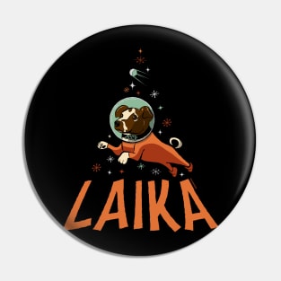 Laika the first dog in space Pin