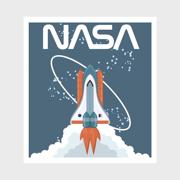 NASA retro shuttle by PaletteDesigns