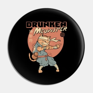 Drunken Meowster Pin