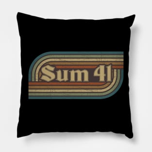 Sum 41 Vintage Stripes Pillow