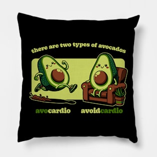 Avocado Tired Exercise - Funny Food Gift Pillow